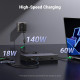 Докинг станция UGREEN U709/25085EU 13в1 - 2xThunderbolt, HDMI, DisplayPort, 2xUSB-C, 3xUSB-A, RJ45, SD, MicrosR (TF), AUX, DC Докинг станция UGREEN U709/25085EU 13в1 - 2xThunderbolt, HDMI, DisplayPort, 2xUSB-C, 3xUSB-A, RJ45, SD, MicrosR (TF), AUX, DC