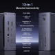 Докинг станция UGREEN U710/25054EU Revodok Max 213 13в1 - 3xThunderbolt, DisplayPort, 3xUSB-C, 2xUSB-A, AUX, SD, MicrosR (TF), RJ45