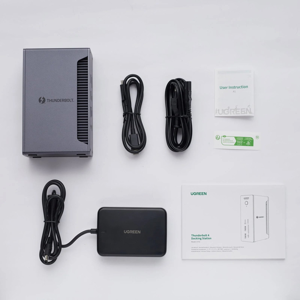 Докинг станция UGREEN U710/25054EU Revodok Max 213 13в1 - 3xThunderbolt, DisplayPort, 3xUSB-C, 2xUSB-A, AUX, SD, MicrosR (TF), RJ45 Докинг станция UGREEN U710/25054EU Revodok Max 213 13в1 - 3xThunderbolt, DisplayPort, 3xUSB-C, 2xUSB-A, AUX, SD, MicrosR (TF), RJ45
