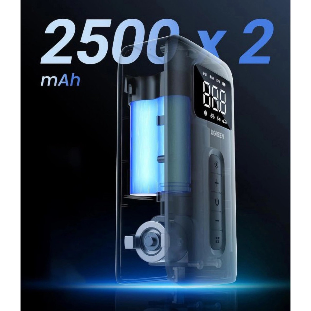 Преносим компресор UGREEN - CD259, 2500 mAh Преносим компресор UGREEN - CD259, 2500 mAh
