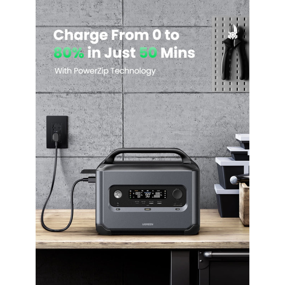Зарядна станция / Преносим генератор UGREEN GS1200, 2300W, 2048Wh, Charging station Зарядна станция / Преносим генератор UGREEN GS1200, 2300W, 2048Wh, Charging station