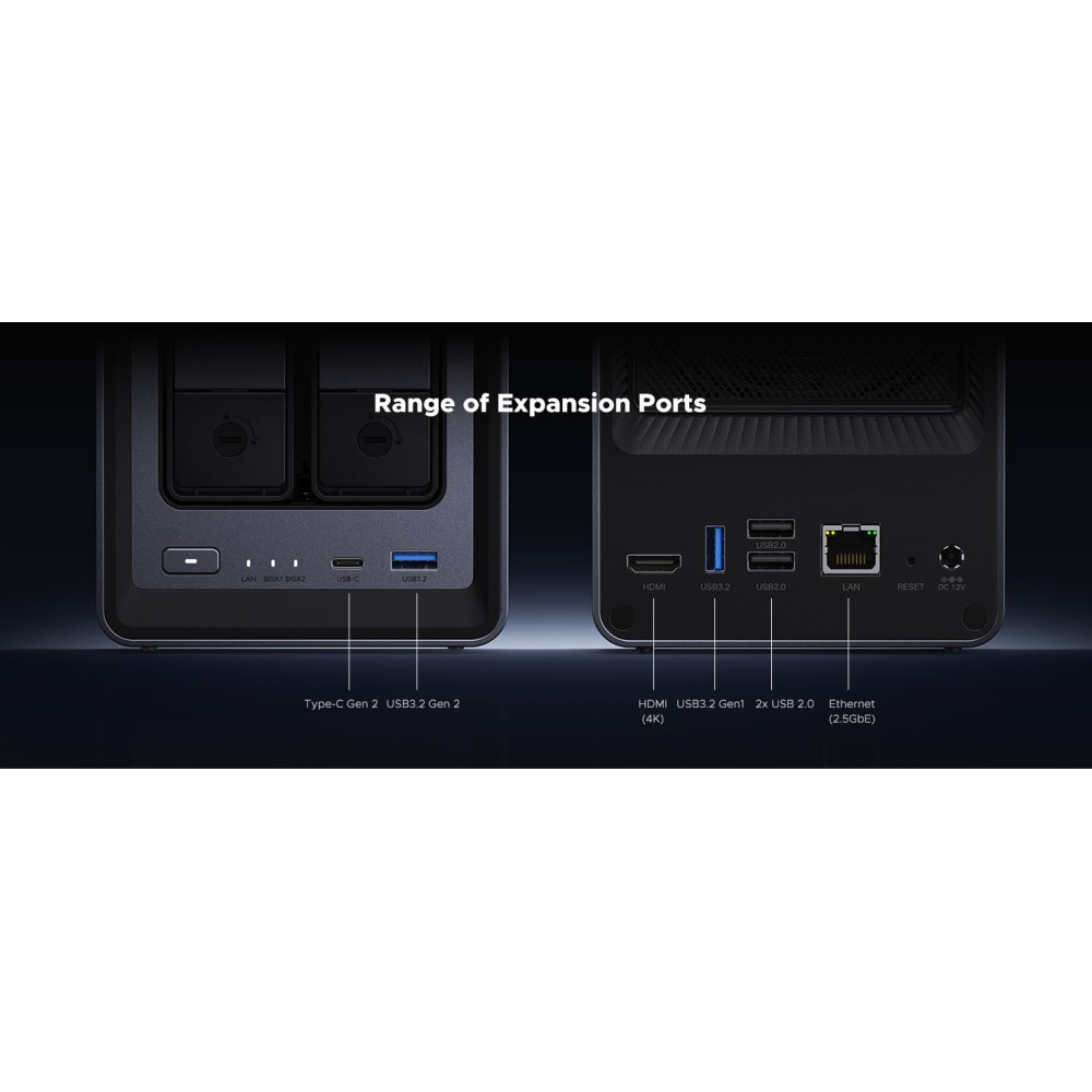NAS устройство Network Attached Storage (NAS) UGREEN - DXP2800, 2-Bay intel N100 Diskless NAS устройство Network Attached Storage (NAS) UGREEN - DXP2800, 2-Bay intel N100 Diskless