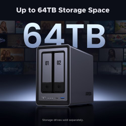 NAS устройство Network Attached Storage (NAS) UGREEN - DXP2800, 2-Bay intel N100 Diskless NAS устройство Network Attached Storage (NAS) UGREEN - DXP2800, 2-Bay intel N100 Diskless