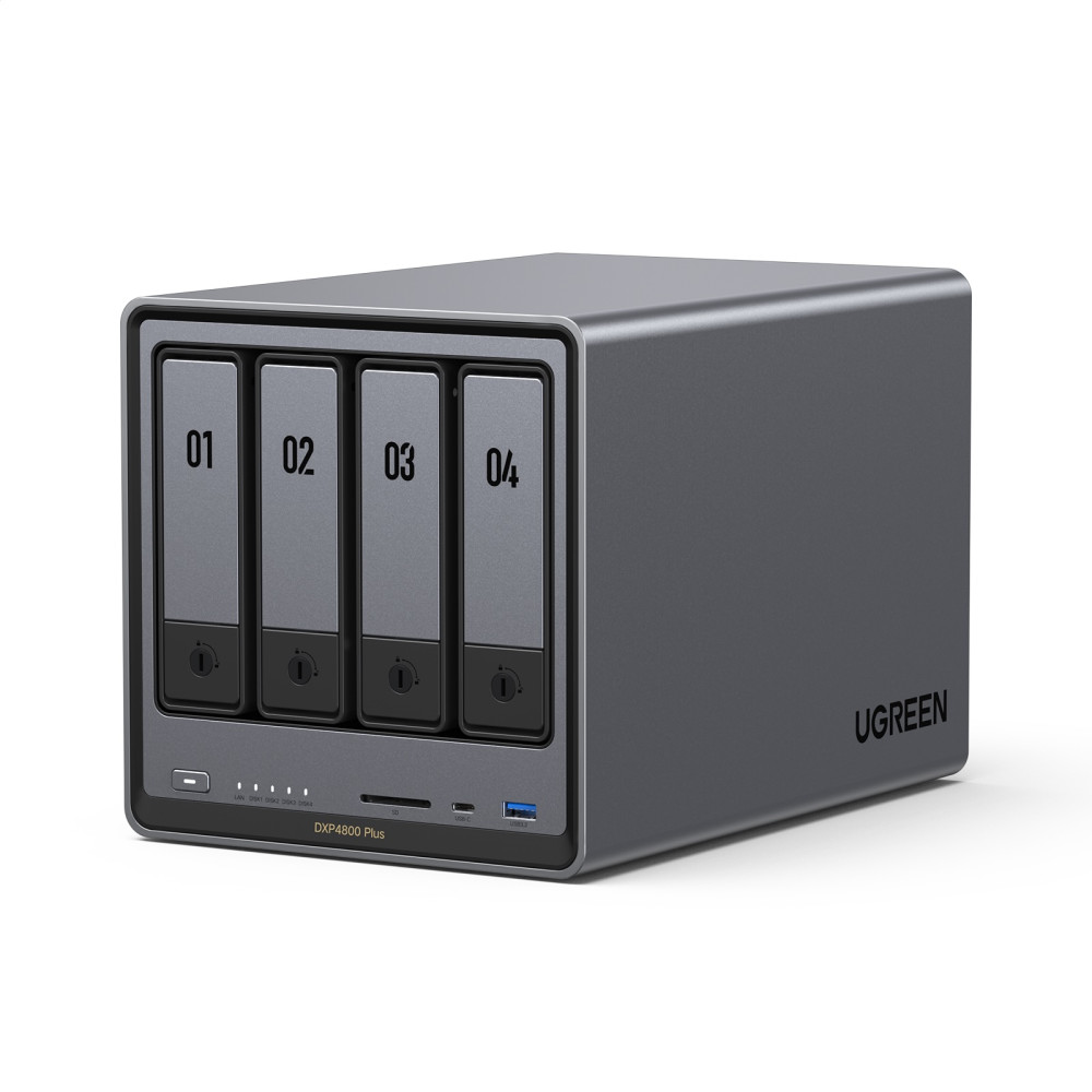 NAS устройство Network Attached Storage (NAS) UGREEN - DXP4800 Plus, 4-Bay intel 8505 Diskless NAS устройство Network Attached Storage (NAS) UGREEN - DXP4800 Plus, 4-Bay intel 8505 Diskless