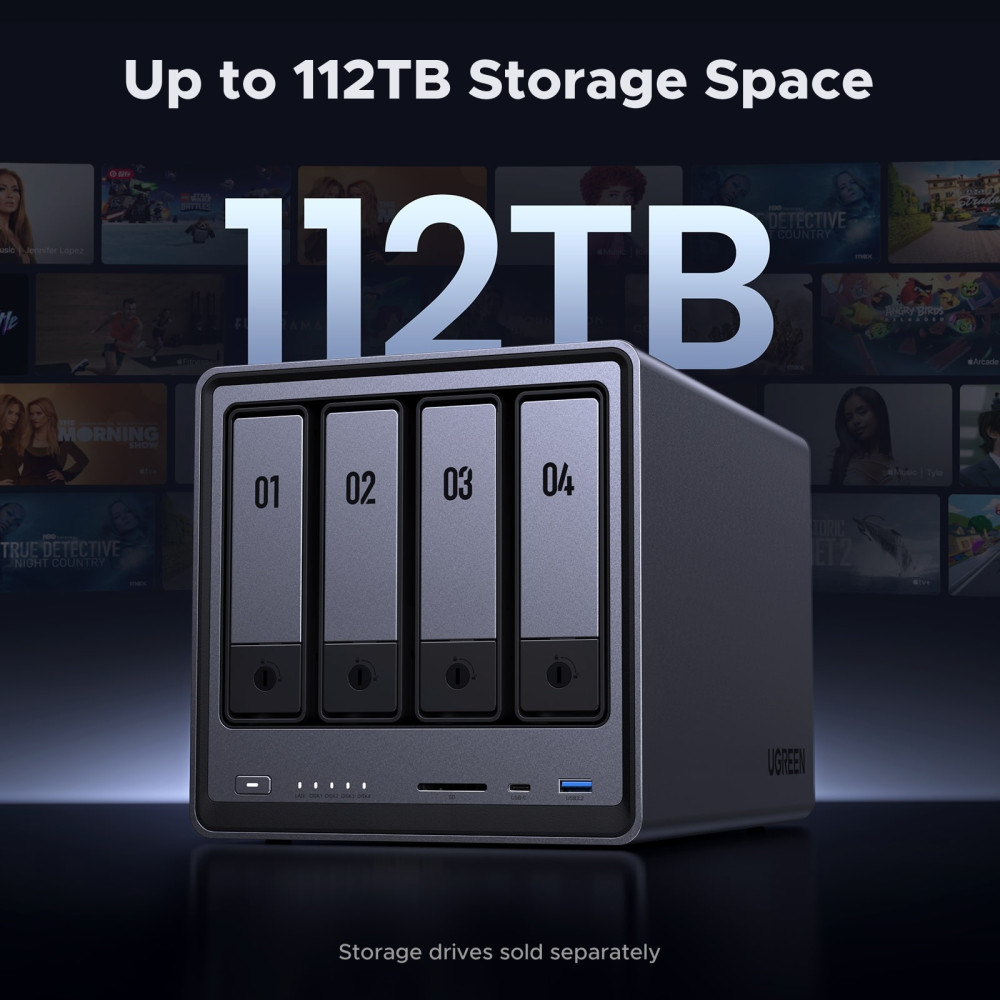 NAS устройство Network Attached Storage (NAS) UGREEN - DXP4800 Plus, 4-Bay intel 8505 Diskless NAS устройство Network Attached Storage (NAS) UGREEN - DXP4800 Plus, 4-Bay intel 8505 Diskless