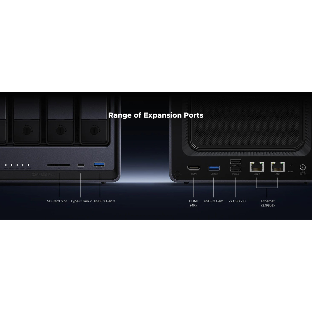 NAS устройство Network Attached Storage (NAS) UGREEN - DXP4800 Plus, 4-Bay intel 8505 Diskless NAS устройство Network Attached Storage (NAS) UGREEN - DXP4800 Plus, 4-Bay intel 8505 Diskless