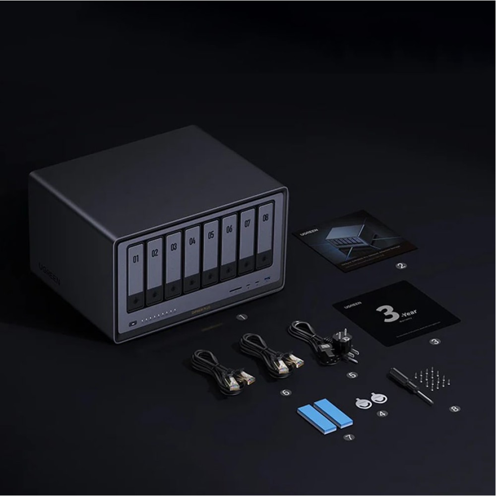 NAS устройство Network Attached Storage (NAS) UGREEN - DXP8800 Plus, 8-Bay intel i5- 1235U Diskless NAS устройство Network Attached Storage (NAS) UGREEN - DXP8800 Plus, 8-Bay intel i5- 1235U Diskless