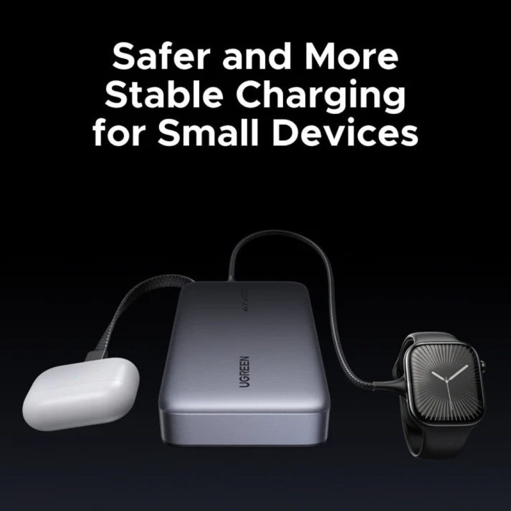  Външна батерия UGREEN - 20000 mAh 67W - PB550/55996B + кабел Type C