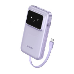 Външна батерия UGREEN - 10 000 mAh, 30W, PB511/35604B + кабел Type-C  Външна батерия UGREEN - 10 000 mAh, 30W, PB511/35604B + кабел Type-C