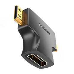 Преходник VENTION AGFB0 от HDMI към Micro HDMI + Mini HDMI Преходник VENTION AGFB0 от HDMI към Micro HDMI + Mini HDMI
