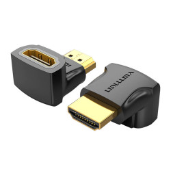 Преходник ъглов VENTION AIOB0 от HDMI към HDMI, 90 градуса, 4K 60Hz Преходник ъглов VENTION AIOB0 от HDMI към HDMI, 90 градуса, 4K 60Hz