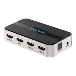 HDMI превключвател  VENTION - AFJH0,  3в1 + Audio/AUX/f/ порт, 4K, 3D, 60Hz HDMI превключвател  VENTION - AFJH0,  3в1 + Audio/AUX/f/ порт, 4K, 3D, 60Hz
