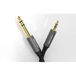 Аудио кабел VENTION BAIHJ - 1(M)x mini jack 3.5mm към 1(M)x jack 6.5mm, 5 метра  Аудио кабел VENTION BAIHJ - 1(M)x mini jack 3.5mm към 1(M)x jack 6.5mm, 5 метра