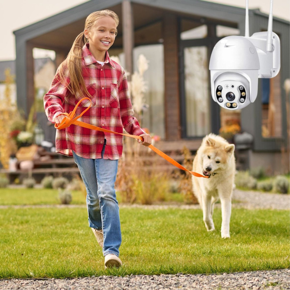 Външна WiFi камера с микрофон, нощно виждане и следене на движение, слот за TF карта, 2MP - Q3-20W