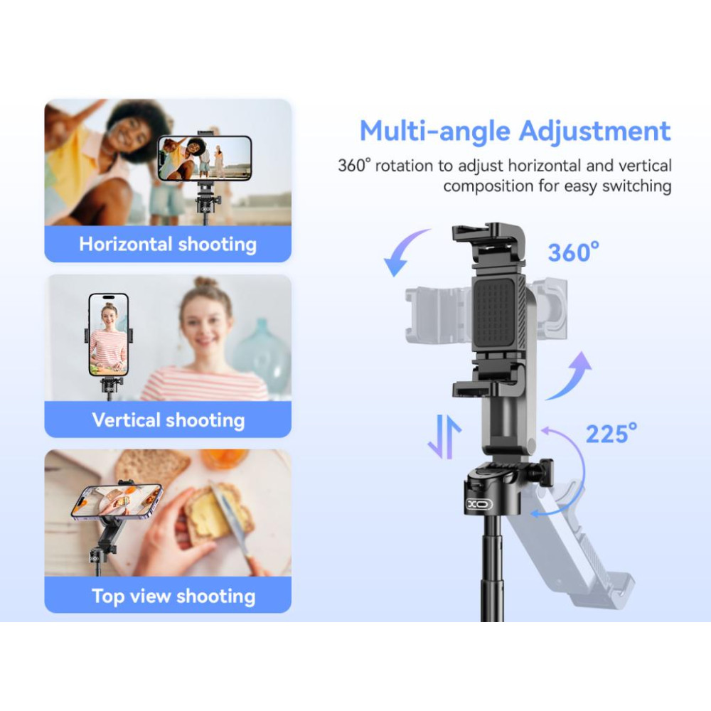 Селфи стик XO Tripod Stand SS21,vBluetooth Селфи стик XO Tripod Stand SS21,vBluetooth
