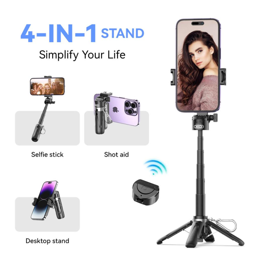 Селфи стик XO Tripod Stand SS21,vBluetooth Селфи стик XO Tripod Stand SS21,vBluetooth