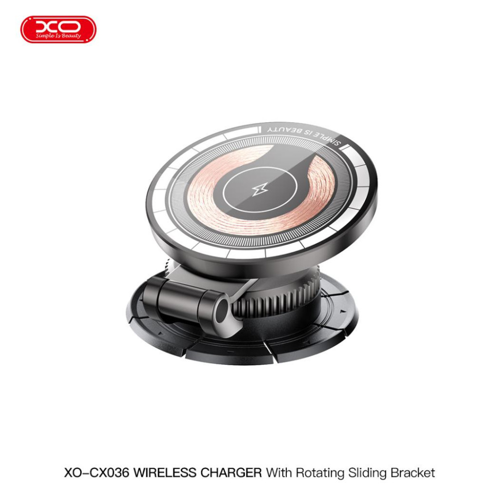 Холдер XO - CX036, въртящ се дизайн + Wireless 15W Холдер XO - CX036, въртящ се дизайн + Wireless 15W