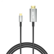 Кабел Type-C към HDMI, XO - GB019, 1.8 метра Кабел Type-C към HDMI, XO - GB019, 1.8 метра
