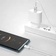 Кабел XO - NB-Q190A 60W, Type-C към Type-C, 1 метър Кабел XO - NB-Q190A 60W, Type-C към Type-C, 1 метър