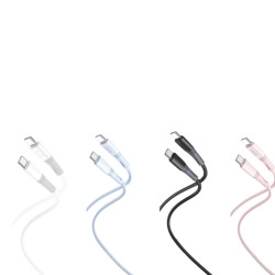 Кабел XO - NB-Q226B, 60W Type-C към Type-C, 1 метър Кабел XO - NB-Q226B, 60W Type-C към Type-C, 1 метър
