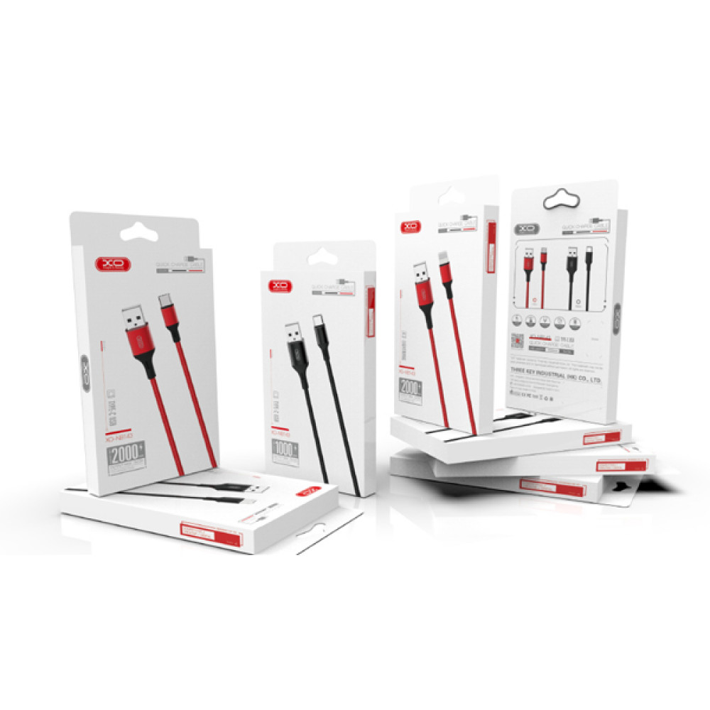 Кабел XO - NB143 USB-A - Type-C, 2А , 1 метър Кабел XO - NB143 USB-A - Type-C, 2А , 1 метър