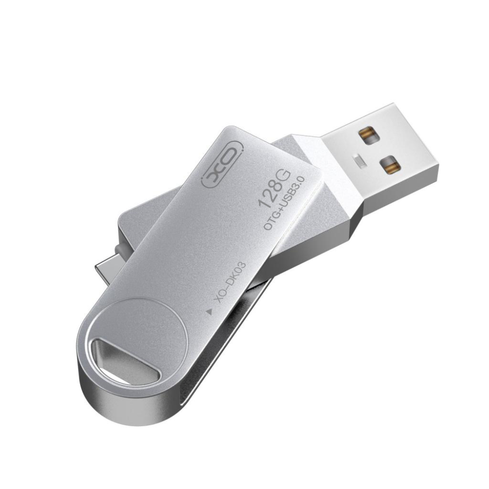 Флашка XO - DK03 + Type-C, 128GB Флашка XO - DK03 + Type-C, 128GB