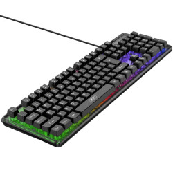 Геймърска клавиатура XO - KB-04 Triple color light Геймърска клавиатура XO - KB-04 Triple color light