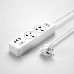 Разклонител смарт XO - WL04 2 x Sockets + 3 USB Разклонител смарт XO - WL04 2 x Sockets + 3 USB