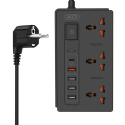 Разклонител смарт XO - WL06 3 x Sockets + 4 x USB + USB-C (30W) Разклонител смарт XO - WL06 3 x Sockets + 4 x USB + USB-C (30W)
