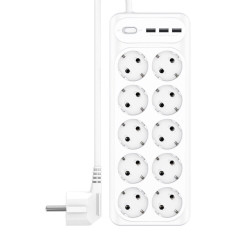 Разклонител смарт XO - WL07 10 x Sockets + 3 x USB + Превключвател Разклонител смарт XO - WL07 10 x Sockets + 3 x USB + Превключвател
