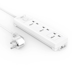 Разклонител XO - WL17 - 3 x Гнезда AC, 2500W Разклонител XO - WL17 - 3 x Гнезда AC, 2500W