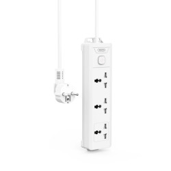 Разклонител XO - WL17 - 3 x Гнезда AC, 2500W Разклонител XO - WL17 - 3 x Гнезда AC, 2500W