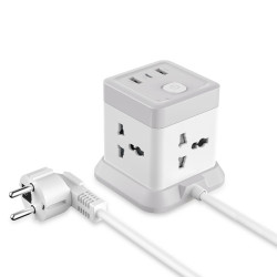 Разклонител XO - WL20 - 4 x Sockets + 2 x USB-A + USB-C, 20W Разклонител XO - WL20 - 4 x Sockets + 2 x USB-A + USB-C, 20W