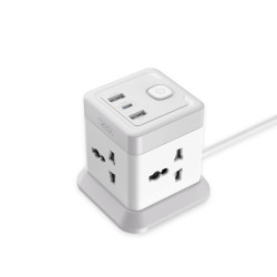 Разклонител XO - WL20 - 4 x Sockets + 2 x USB-A + USB-C, 20W Разклонител XO - WL20 - 4 x Sockets + 2 x USB-A + USB-C, 20W
