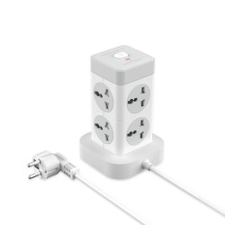 Разклонител XO - WL21 - 8 x Sockets + 3 x USB-A + USB-C, 2500W Разклонител XO - WL21 - 8 x Sockets + 3 x USB-A + USB-C, 2500W