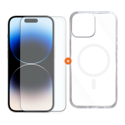 СЕТ Калъф XO MagSafe + Стъклен протектор 2.5D MATT за Apple iPhone 14 Plus  СЕТ Калъф XO MagSafe + Стъклен протектор 2.5D MATT за Apple iPhone 14 Plus