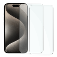 СЕТ Стъклени протектори XO 2.5D за Apple iPhone 15 Pro - 2 броя  СЕТ Стъклени протектори XO 2.5D за Apple iPhone 15 Pro - 2 броя