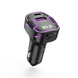 Трансмитер XO - BCC12, MP3 Wireless 15.5W,QC,3.1A, USB-A, USB-C Трансмитер XO - BCC12, MP3 Wireless 15.5W,QC,3.1A, USB-A, USB-C