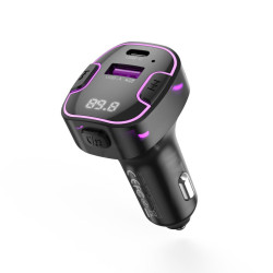Трансмитер XO - BCC12, MP3 Wireless 15.5W,QC,3.1A, USB-A, USB-C Трансмитер XO - BCC12, MP3 Wireless 15.5W,QC,3.1A, USB-A, USB-C