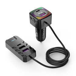 Трансмитер XO - BCC13, 5 Outputs/6.2A: 3.1A/5V: USB-A, USB-C + 3.1A/5V:2xUSB-A, USB-C Трансмитер XO - BCC13, 5 Outputs/6.2A: 3.1A/5V: USB-A, USB-C + 3.1A/5V:2xUSB-A, USB-C