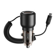 Зарядно за автомобил 12V XO - CC59 110W, USB-A/QC 3.0 + USB-C/PD3 + кабел Type-C  Зарядно за автомобил 12V XO - CC59 110W, USB-A/QC 3.0 + USB-C/PD3 + кабел Type-C