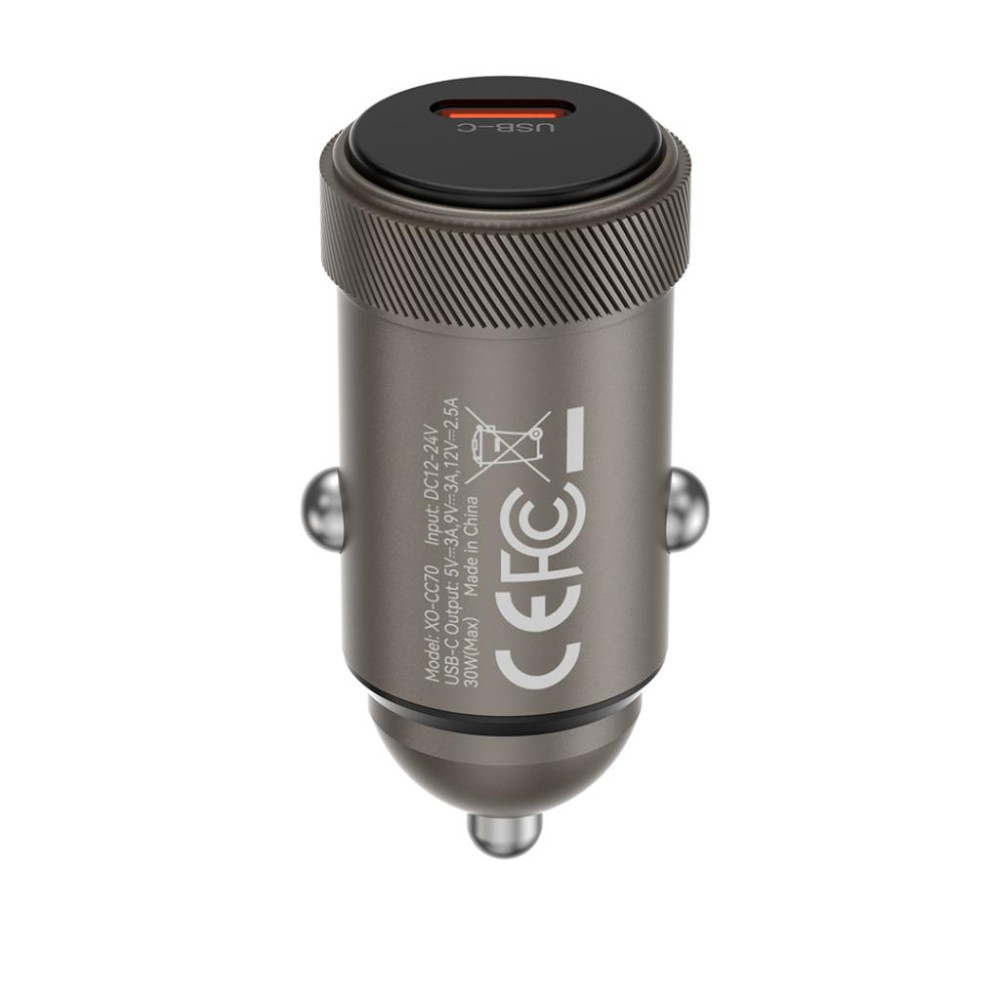 Зарядно за автомобил 12V XO - CC70 30W, USB-C Зарядно за автомобил 12V XO - CC70 30W, USB-C