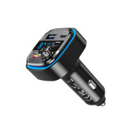 Трансмитер XO - BCC08, MP3 Wireless 15.5W, 1xUSB-A,1xUSB-A, USB-C, TF Card, QC 3.1A  Трансмитер XO - BCC08, MP3 Wireless 15.5W, 1xUSB-A,1xUSB-A, USB-C, TF Card, QC 3.1A