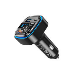 Трансмитер XO - BCC08, MP3 Wireless 15.5W, 1xUSB-A,1xUSB-A, USB-C, TF Card, QC 3.1A  Трансмитер XO - BCC08, MP3 Wireless 15.5W, 1xUSB-A,1xUSB-A, USB-C, TF Card, QC 3.1A