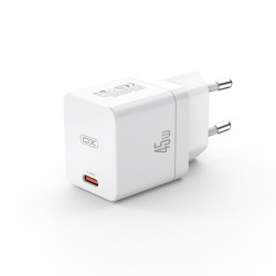 Зарядно устройство 220V XO - CE09, 45W, USB-C, (EU сертифицирано) Зарядно устройство 220V XO - CE09, 45W, USB-C, (EU сертифицирано)