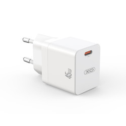 Зарядно устройство 220V XO - CE09, 45W, USB-C, (EU сертифицирано) Зарядно устройство 220V XO - CE09, 45W, USB-C, (EU сертифицирано)
