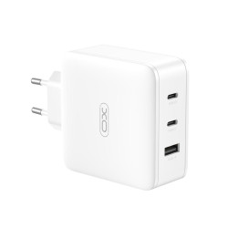 Зарядно устройство 220V XO - GaN CE14 100W, USB-A , 2xUSB-C , (EU сертифицирано) Зарядно устройство 220V XO - GaN CE14 100W, USB-A , 2xUSB-C , (EU сертифицирано)