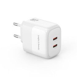 Зарядно устройство 220V XO - GaN Nitride L140 35W, 2xUSB-C Зарядно устройство 220V XO - GaN Nitride L140 35W, 2xUSB-C