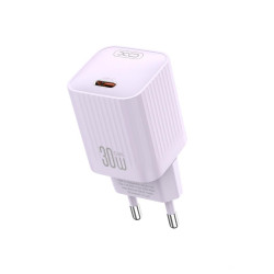 Зарядно устройство 220V XO - L148 30W, USB-C, PD + кабел Type-C към Type-C Зарядно устройство 220V XO - L148 30W, USB-C, PD + кабел Type-C към Type-C