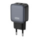 Зарядно устройство 220V XO - L154 20W, USB-A, USB-C + кабел Type-C към Lightning